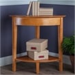 Pemberly Row 5-Piece Transitional Solid Wood Home Office Set in Honey Brown
