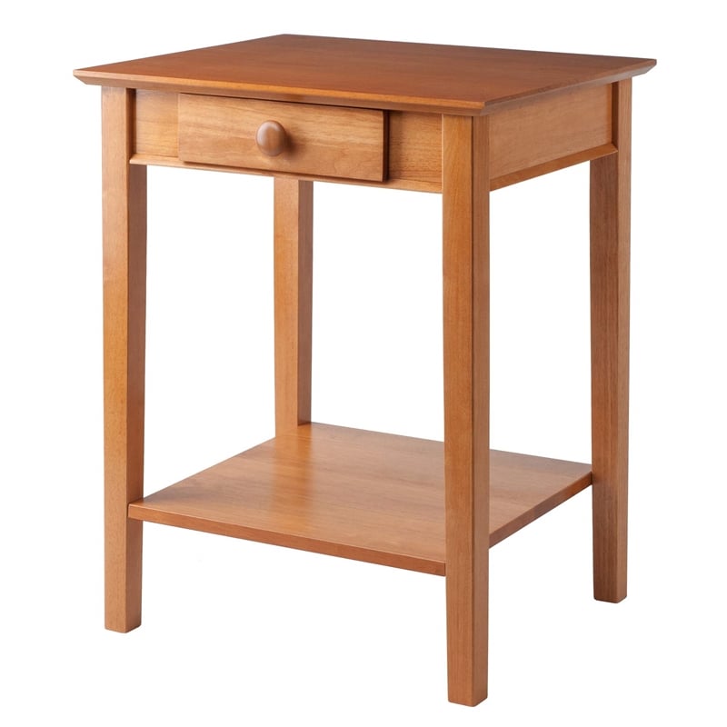 Pemberly Row 5-Piece Transitional Solid Wood Home Office Set in Honey Brown