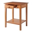 Pemberly Row 5-Piece Transitional Solid Wood Home Office Set in Honey Brown