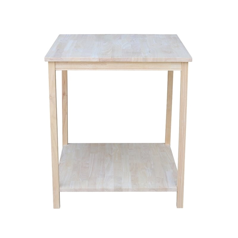 Pemberly Row Traditional Solid Hardwood Table For Connecting Desks in Natural