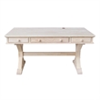 Pemberly Row Traditional Executive Desk with Canyon Base