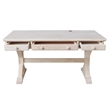 Pemberly Row Traditional Executive Desk with Canyon Base