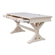 Pemberly Row Traditional Executive Desk with Canyon Base