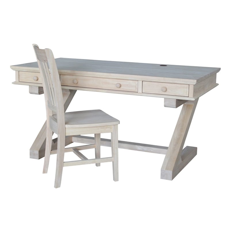 Pemberly Row Executive Desk - With Zosiac Base