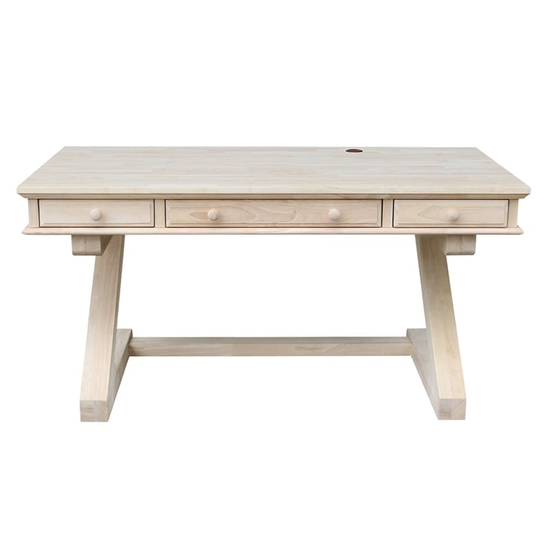 Pemberly Row Executive Desk - With Zosiac Base