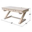 Pemberly Row Executive Desk - With Zosiac Base