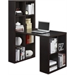 Pemberly Row Transitional Hollow Core and Wood Hobby Desk in Espresso