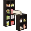 Pemberly Row Transitional Hollow Core and Wood Hobby Desk in Espresso