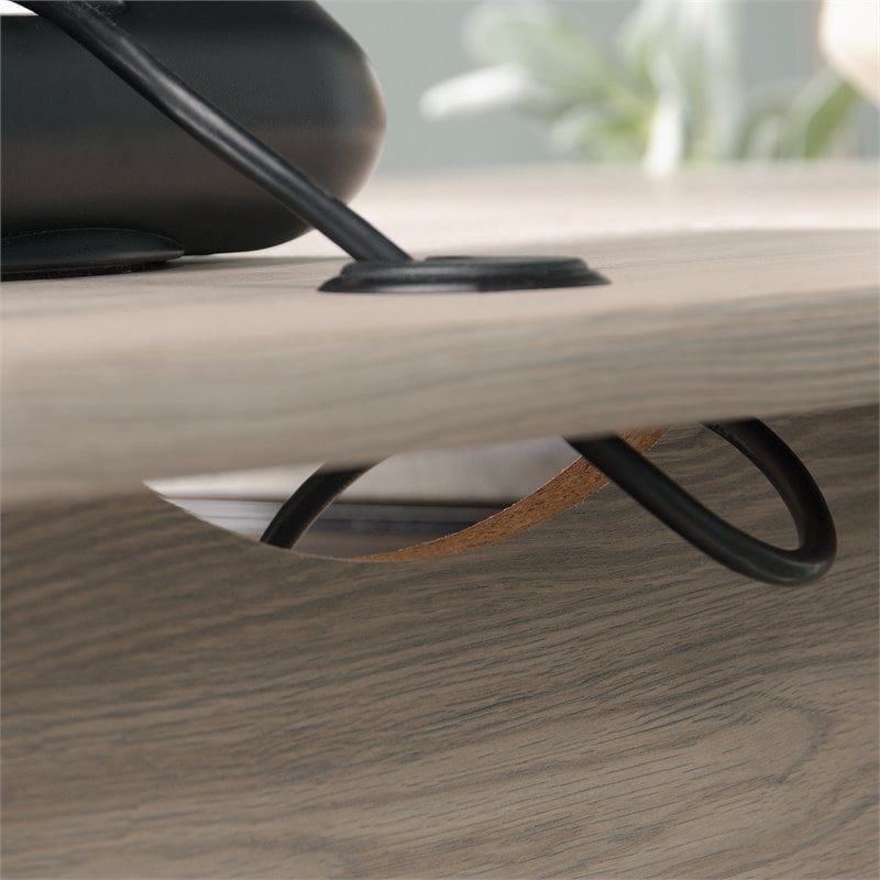 Pemberly Row 2-Drawer Coastal Engineered Wood Computer Desk in Laurel Oak