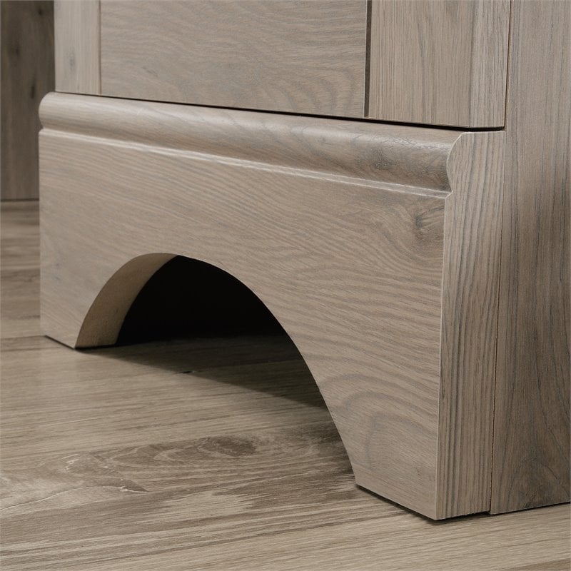 Pemberly Row 2-Drawer Coastal Engineered Wood Computer Desk in Laurel Oak