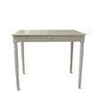 Pemberly Row French Country Desk in White Wood Finish with Drawer