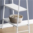Pemberly Row 3 Tier Wood Top Sawhorse Computer Desk in White