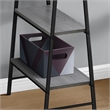 Pemberly Row Industrial 3 Tier Wood/Metal Top Computer Desk in Gray/Black