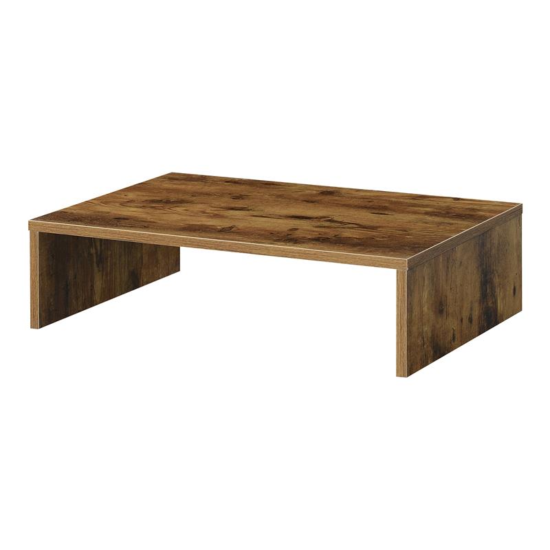 Pemberly Row Contemporary Wood Small Monitor Riser for TVs up to 23