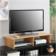 Pemberly Row Large TV-Monitor Riser in Light Oak Wood Finish