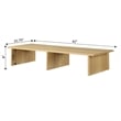 Pemberly Row Large TV-Monitor Riser in Light Oak Wood Finish