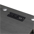 Pemberly Row Student Desk with Charging Station in Gray Wood Finish