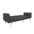 Pemberly Row Convertible Futon and Sofa Sleeper in Grey Linen