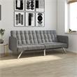 Pemberly Row Convertible Futon and Sofa Sleeper in Grey Linen
