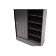 Pemberly Row Shoe Cabinet in Espresso