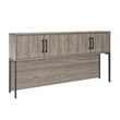 Pemberly Row Traditional Hutch in Light Brown Oak