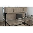 Pemberly Row Traditional Hutch in Light Brown Oak