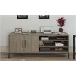 Pemberly Row Contemporary 2 Door Credenza in Light Brown Oak