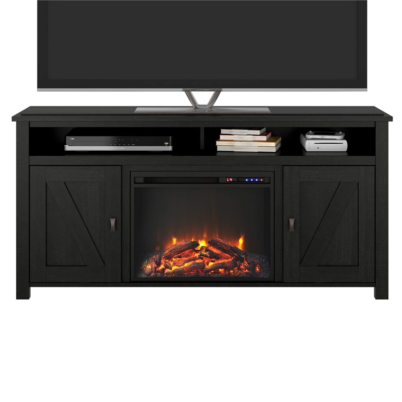 Pemberly Row Electric Fireplace TV Console up to 60