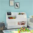 Pemberly Row Contemporary Toy Storage Bookcase in White