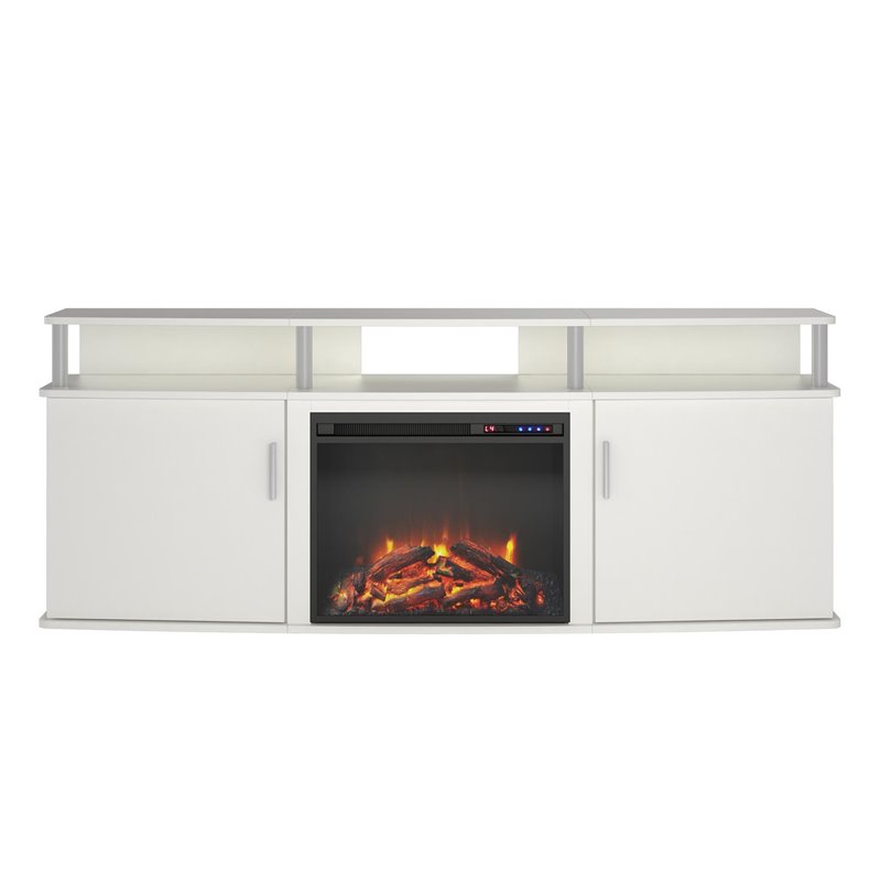 Pemberly Row Electric Fireplace TV Console for TVs up to 70