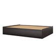 Pemberly Row Modern Engineered Wood Full Platform Bed with Drawers in Espresso