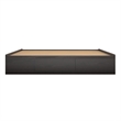 Pemberly Row Modern Engineered Wood Full Platform Bed with Drawers in Espresso