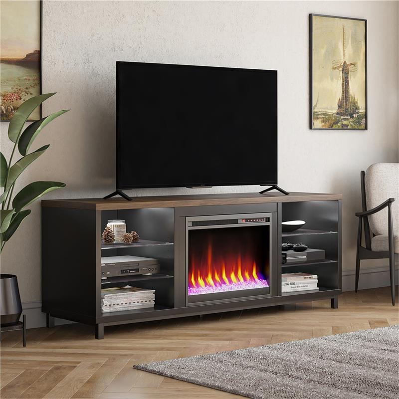 Pemberly Row Modern Fireplace TV Stand for TVs up to 70