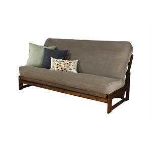 pemberly row full-size futon cover in marmont thunder blue fabric