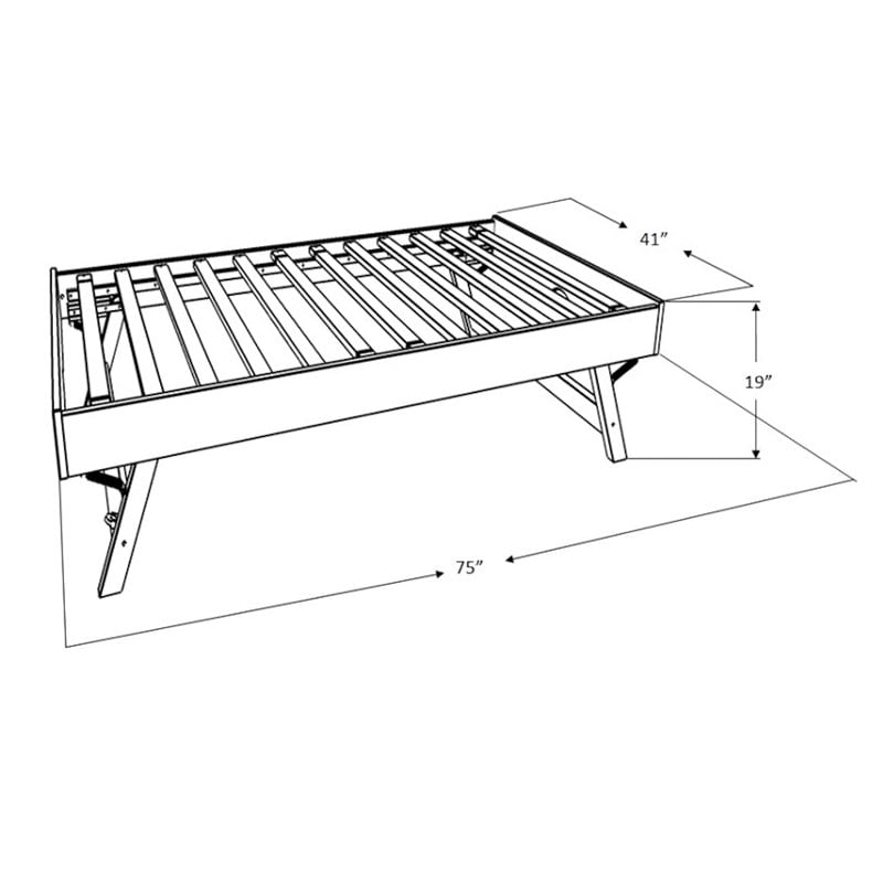 Pemberly Row Daybed and Trundle in Barbados Brown with Aqua Mattresses