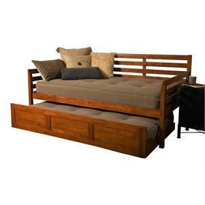 pemberly row daybed and trundle in barbados brown with stone mattresses