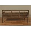 Pemberly Row Daybed in Rustic Walnut Finish with Linen Stone Mattress