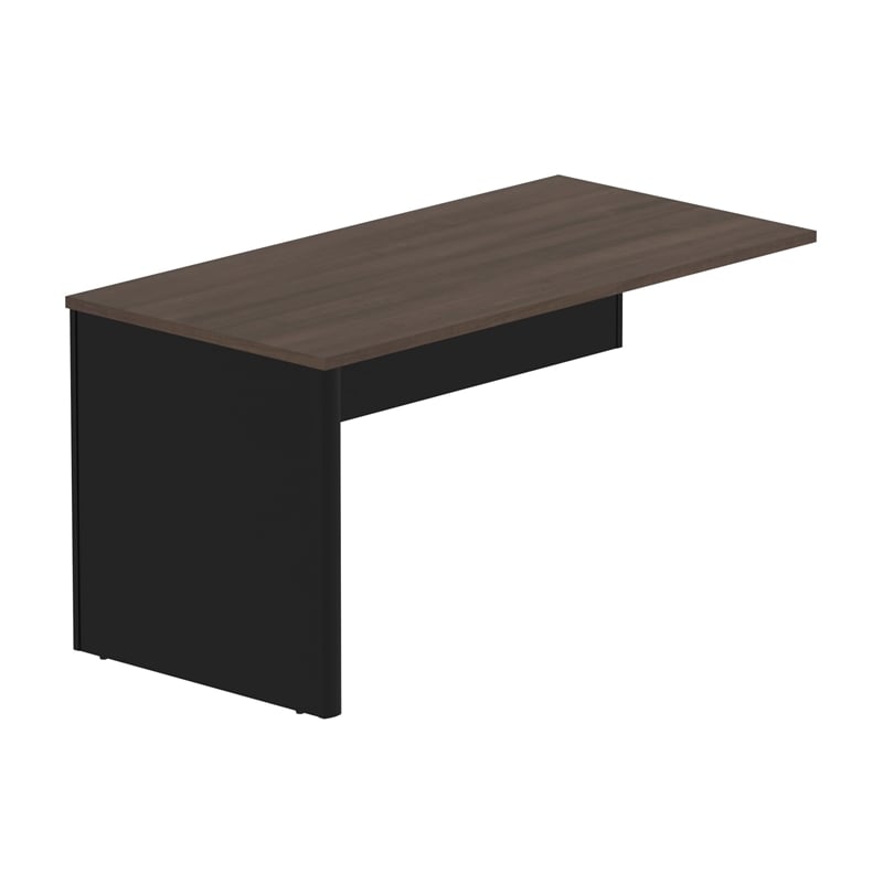 Pemberly Row Traditional Desk Return in Antigua and Black