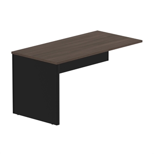 Pemberly Row Traditional Desk Return in Antigua and Black