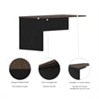 Pemberly Row Traditional Desk Return in Antigua and Black