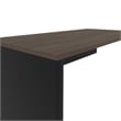 Pemberly Row Traditional Desk Return in Antigua and Black