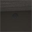 Pemberly Row Traditional Plus Credenza Desk in Bark Gray and Slate