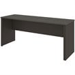 Pemberly Row Traditional Plus Credenza Desk in Bark Gray and Slate