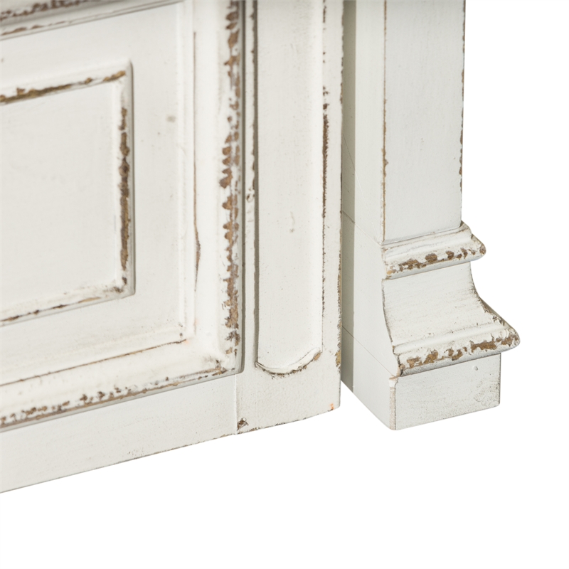 Pemberly Row Traditional Engineered Wood Twin Daybed with Trundle in White