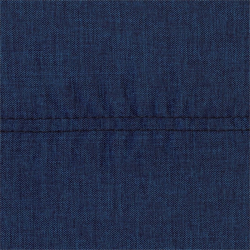 Pemberly Row Contemporary Fabric Upholstered Daybed with Trundle in Blue