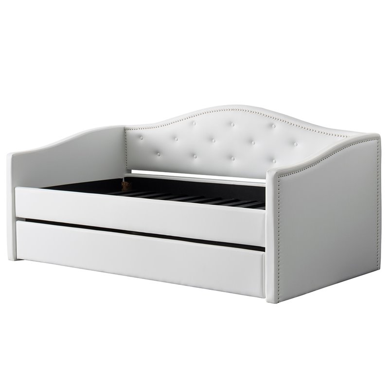 White Daybed, White Daybed with Trundle, White Wood Daybed