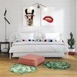 Pemberly Row Modern Metal Twin Daybed & Trundle with Round Finial Posts in White
