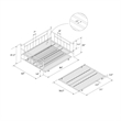 Pemberly Row Victorian Design Modern Metal Daybed and Trundle in White