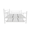 Pemberly Row Victorian Design Modern Metal Daybed and Trundle in White
