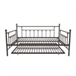 Pemberly Row Victorian Design Modern Metal Daybed and Trundle in Bronze
